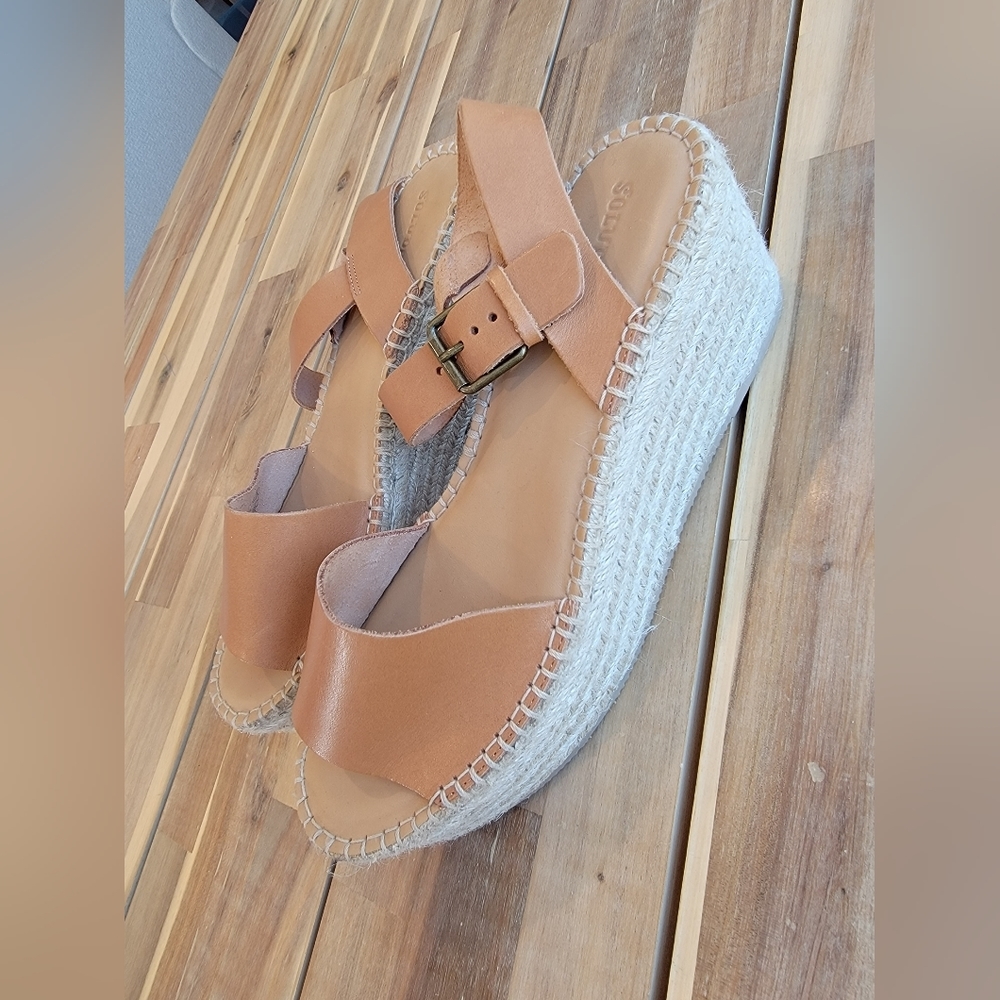 Camel Tan Leather Soludos Sandals - Picture 5 of 15